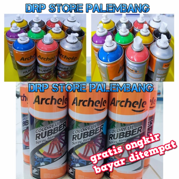 Archele Colourfull Rubber Paint Spray/ Cat Semprot Karet solusi ganti warna tanpa masalah