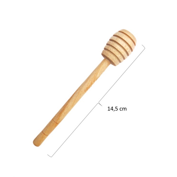 SENDOK MADU KAYU 8CM 15CM STIK ADUKAN MADU STIK MADU HONEY SPOON / HONEY DIPPER STICK FOOD GRADE