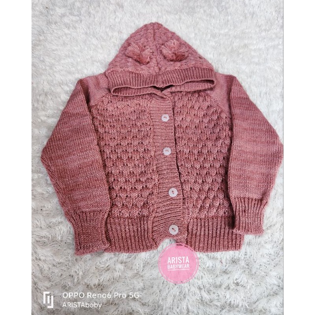 Atasan sweater blader bayi rajut premium