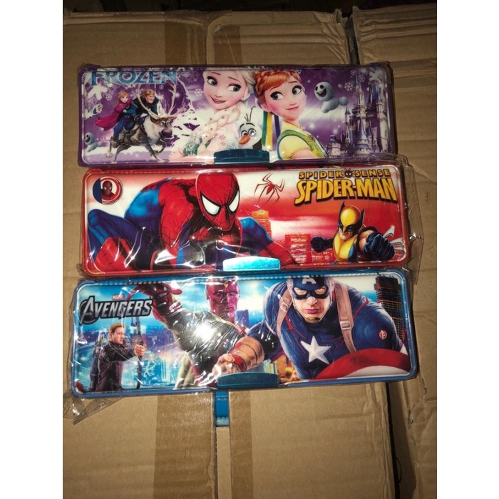 

pencil case magnet motif frozen super hero satuan OLS76