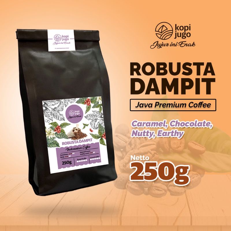 

KOPI JUGO Kopi Robusta Dampit 250g / Biji Kopi Bubuk Murni Asli Kopi Robusta Jawa Ground Coffee Roast Bean Java Coffee | Oleh-oleh Kota Malang Batu