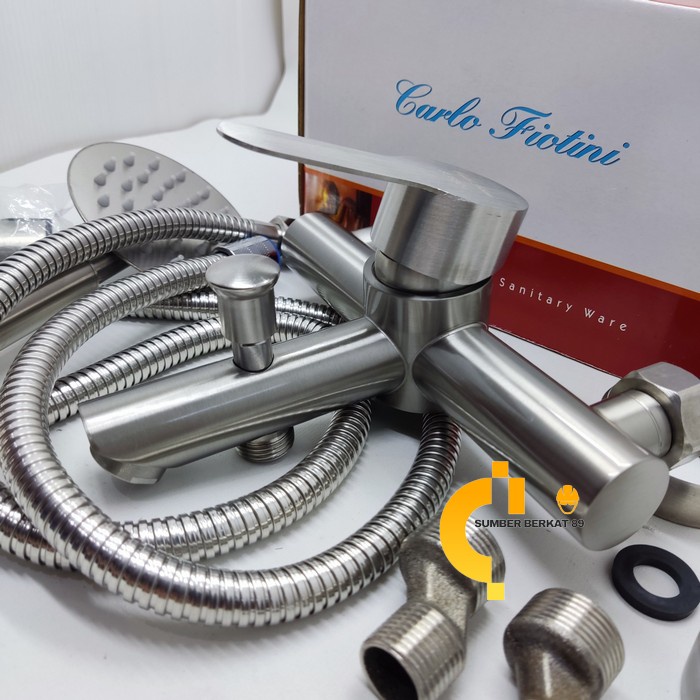 CARLO FIOTINI Keran bathtub panas dingin kran mixer shower set
