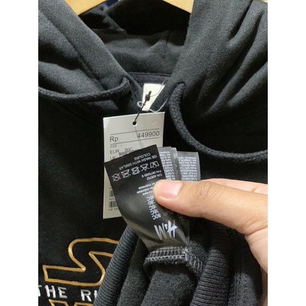 HOODIE H&amp;M STARWARS THE RISE OF SKYWALKER BLACK