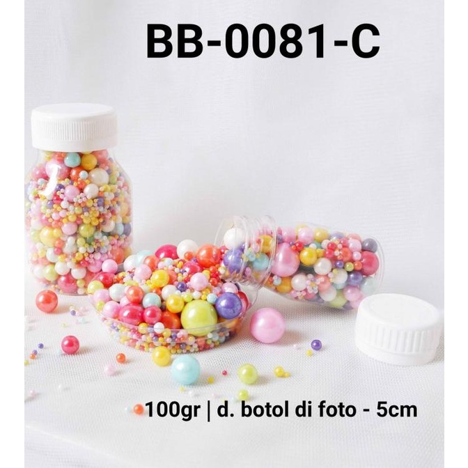 

DISKON TERBATAS GR-BB-0081 Sprinkles sprinkle sprinkel 100 gram mutiara mix size COD