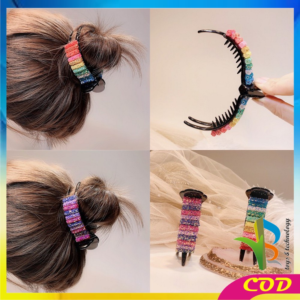 RB-C320 Jepitan Rambut Korea Manik Manik / Hair Claw Klip Rambut / Jepit Rambut Fashion Wanita / Aksesoris Rambut Wanita