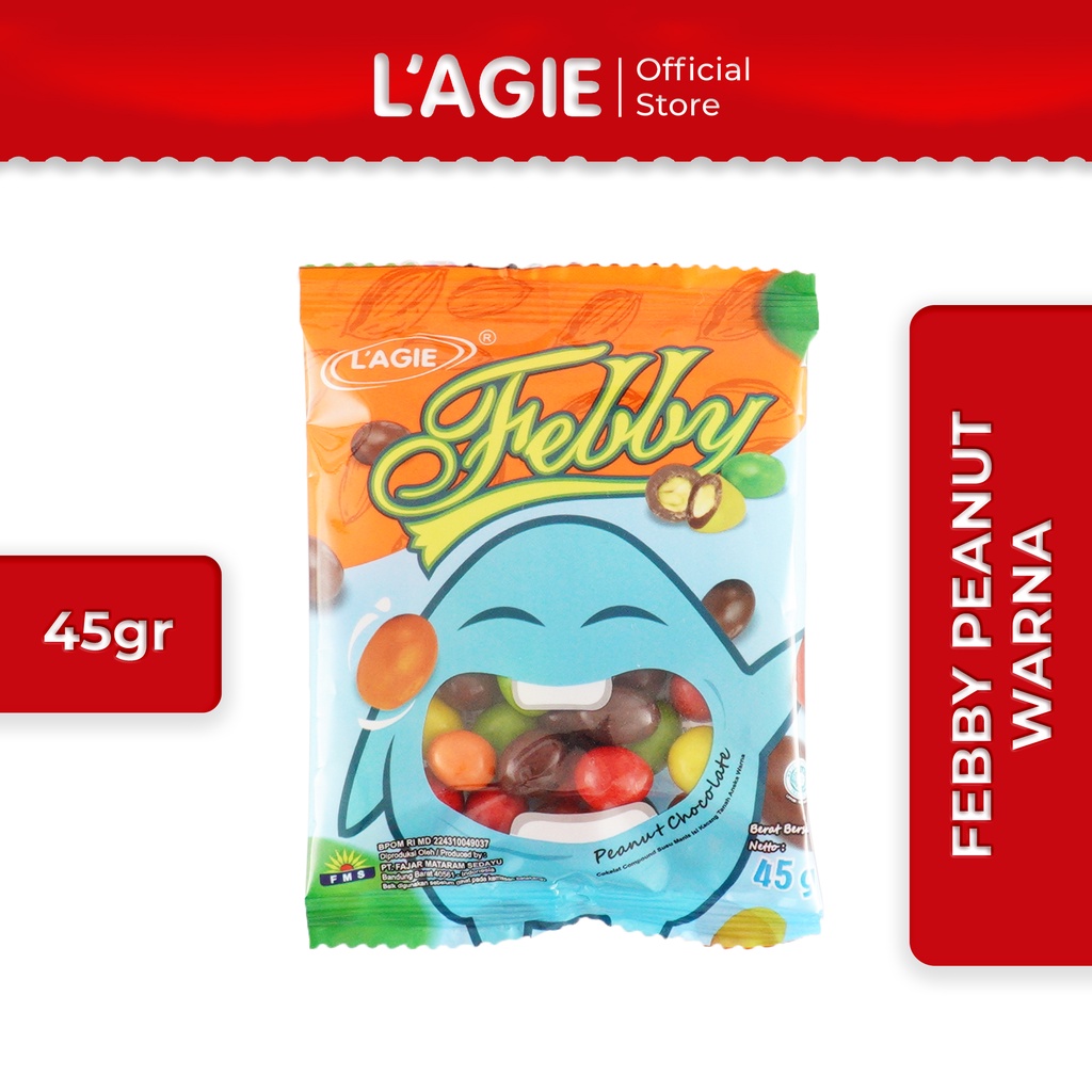 

Lagie Coklat Kacang Tanah Febby Peanut Warna 45gr