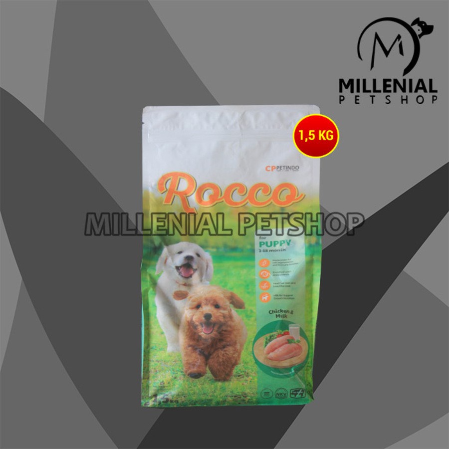 Makanan Kering Anjing Rocco Dry Dog food 1.5 KG Non pedigree
