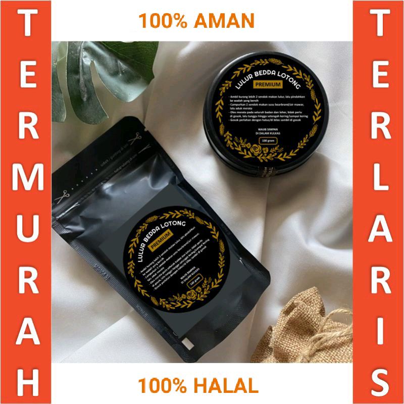 Jual LULUR BEDDA LOTONG BEDAK LOTONG REMPAH HITAM HALAL ORIGINAL ASLI