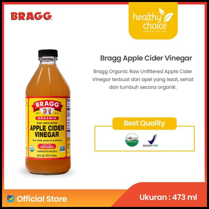 Jual Bragg Organic Raw Unfiltered Apple Cider Vinegar Ml Shopee Indonesia