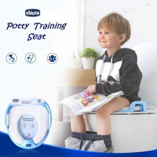 Promo Alas Duduk Kloset Anak Potty Training Chicco Original Potty Seat Murah - Biru Murah