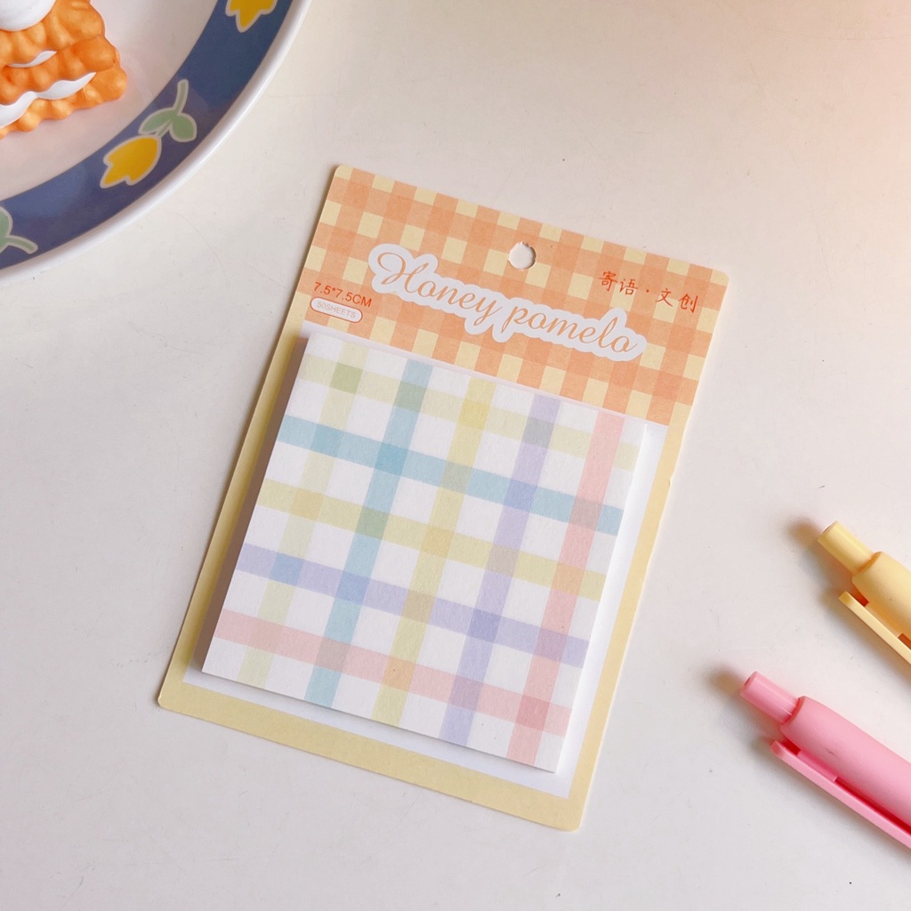 50 Sheets/pc Sticky Note Cartoon Weekly Plan Sticky Notes Memo Pad Stationery School Office Supplies