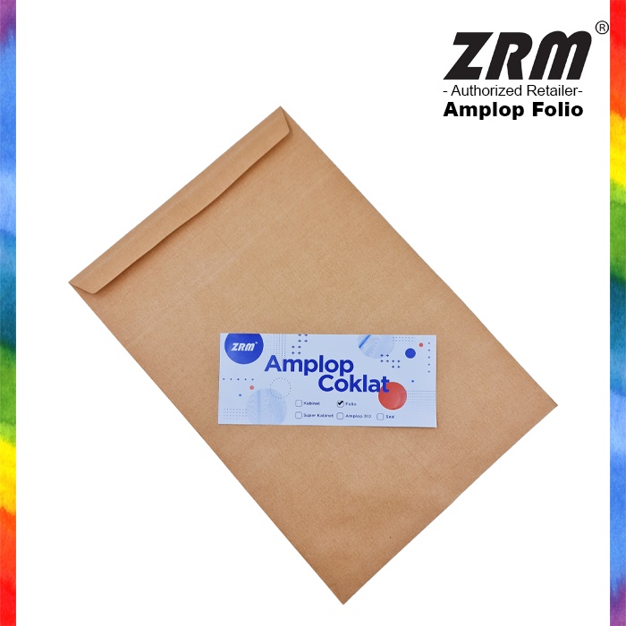 

ZRM Amplop Coklat Folio 80gsm Seal / Tanpa Seal isi 100 lembar