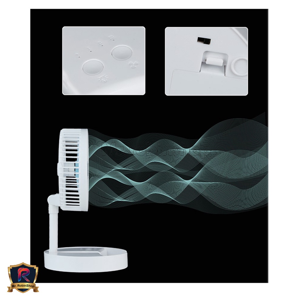 Kipas angin dan lampu belajar  lipat portable stand / portable fan folding stand / Cooling Fan rechargeable