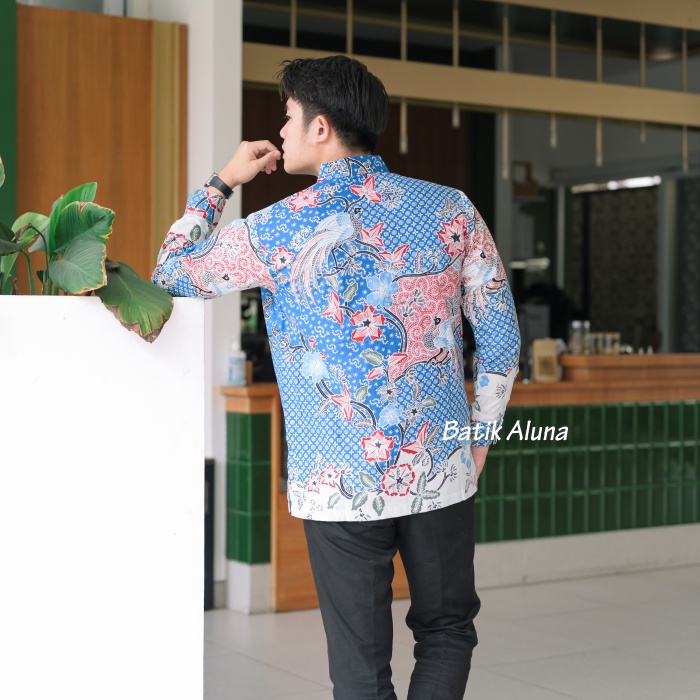 Kemeja Batik Semi Tulis Premium Solo Katun Primisma Batik Aluna PTS 003