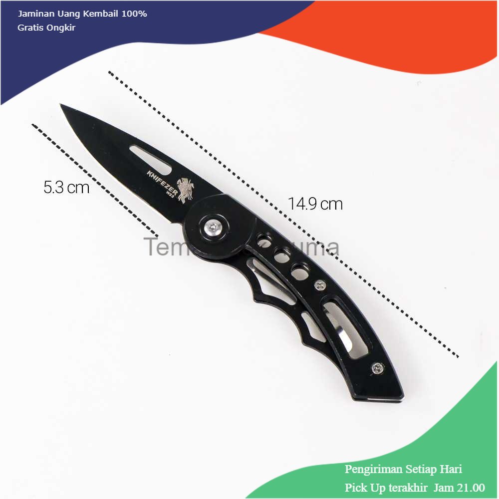 TD - PR2 KNIFEZER Pisau Saku Lipat Mini Serbaguna Portable Knife Survival Tool - W33