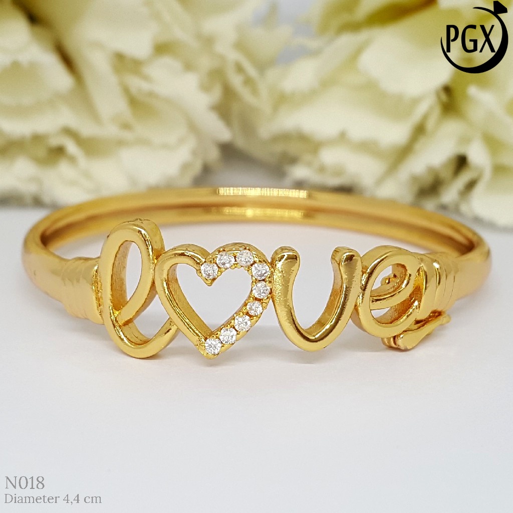 PGX Gelang Anak Xuping Aksesoris Perhiasan Bangle Bangkok Lapis Emas Premium - N018