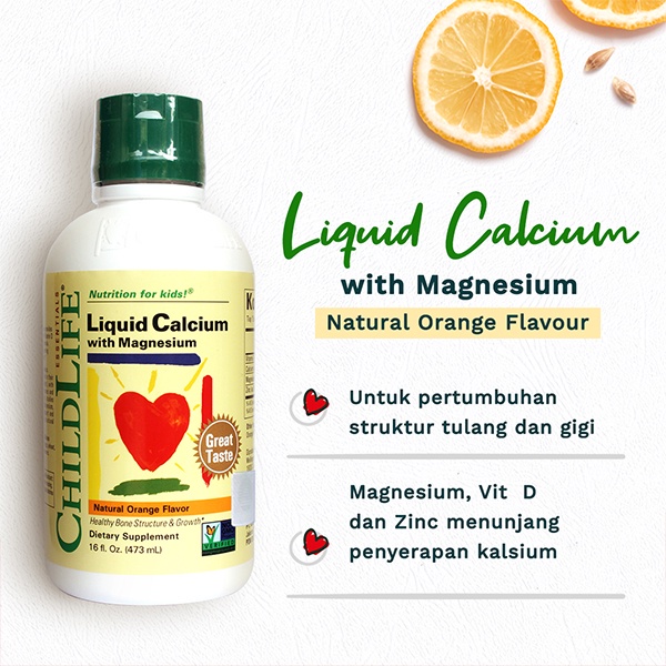 CHILDLIFE LIQUID CALCIUM WITH MAGNESIUM 473ML