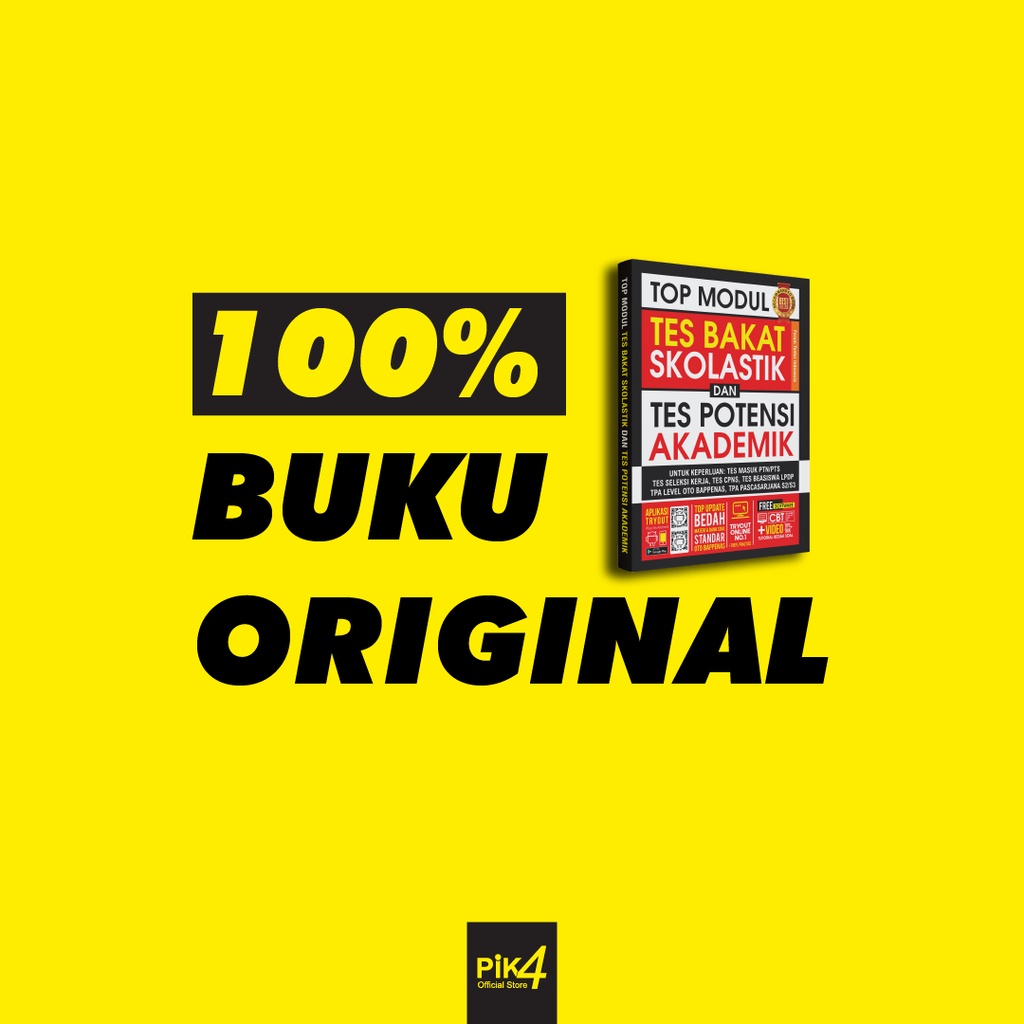 Buku Top Modul Tes Bakat Skolastik Dan Tes Potensi Akademik Original