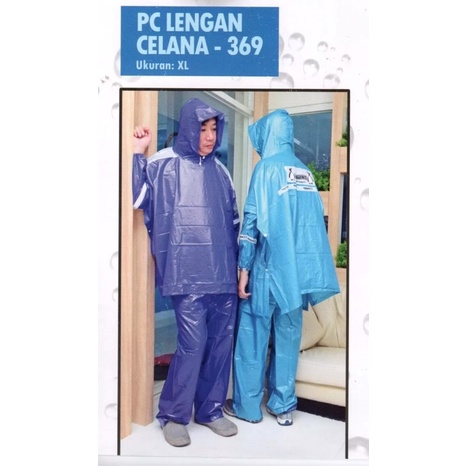 JAS HUJAN 369 PONCHO LENGAN CELANA KOMBINASI size ALL SIZE JAS HUJAN