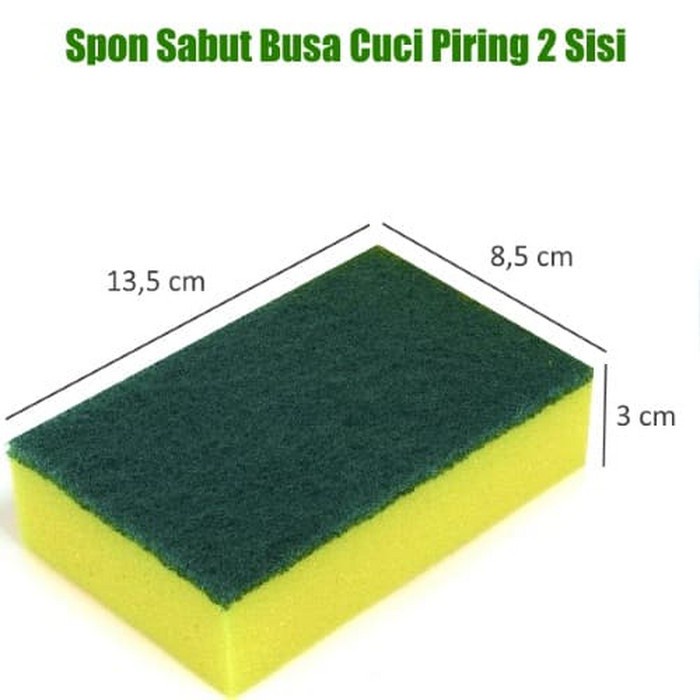 Serbagrosirmurah Sabut Spons Cuci Piring isi 1 pcs sponge scouring pad spons