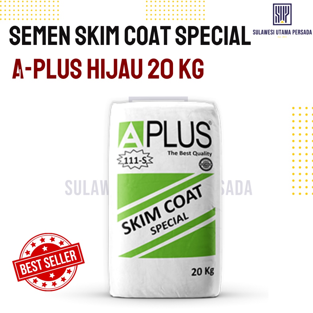 APLUS SKIM COAT SPESIAL APLUS HIJAU 20 KG