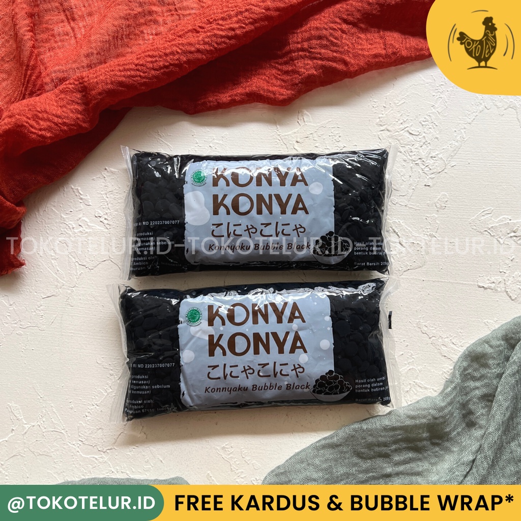 Konnyaku Boba Ashitaba Hitam (Shirataki Boba) Konnyaku Bubble Black