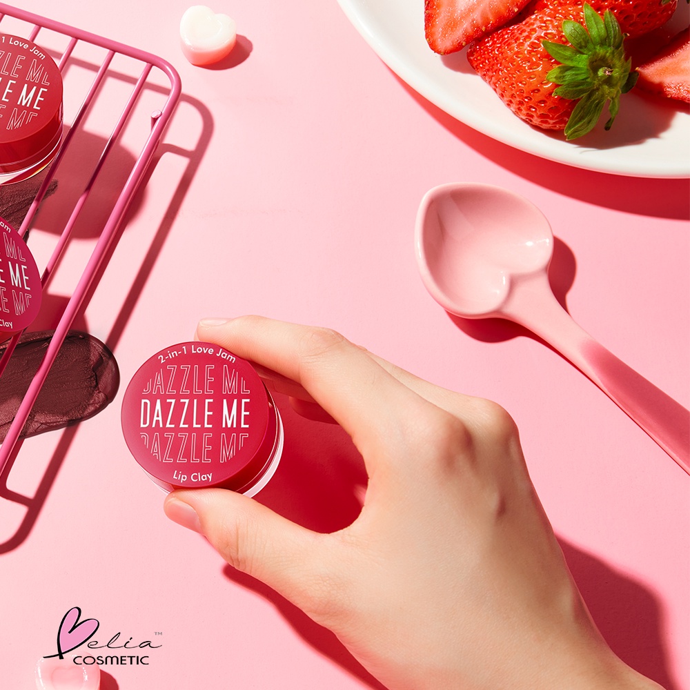 ❤ BELIA ❤ DAZZLE ME 2IN1 Love Jam Lip Clay | Lip Clay | Jelly Mousse Matte Finish | BPOM