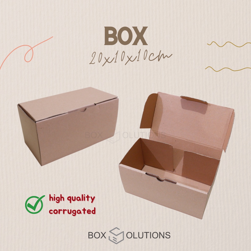 

dus / dos / box aksesoris e-flute die cut 20 x 10 x 10 cm / kardus 20x10x10 cm