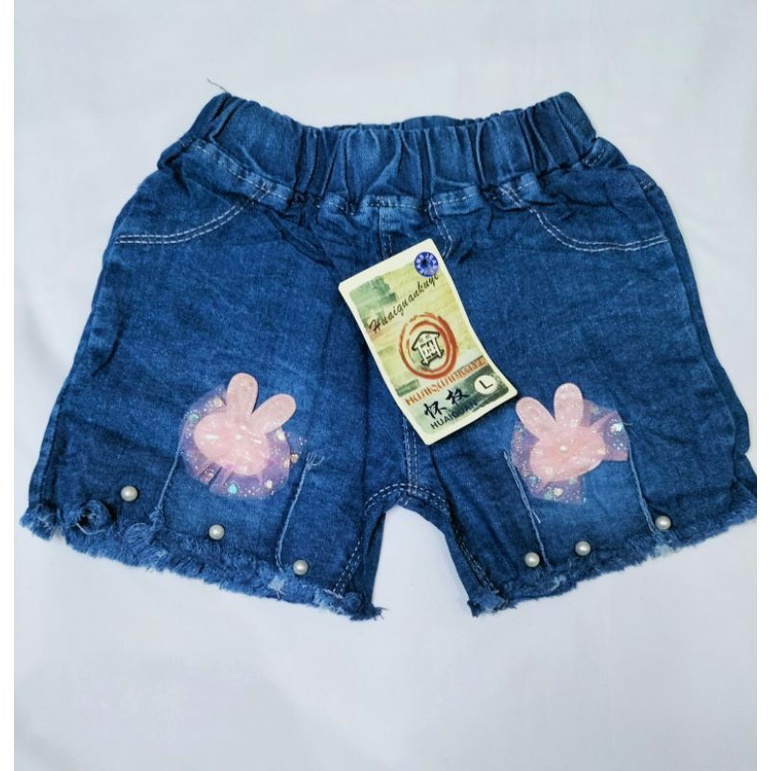 CELANA HOTPANS JEANS IMPORT/CELANA PENDEK ANAK PEREMPUAN