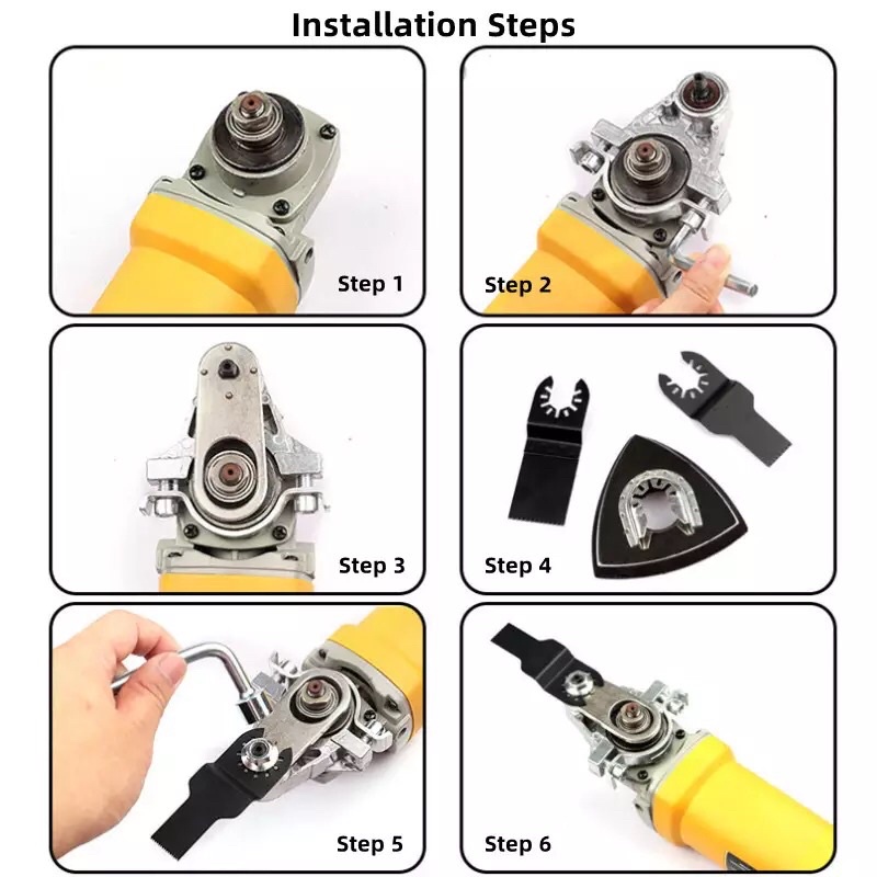 ADAPTER mesin gerinda jadi mesin OSKILASI Spindle Thread M14