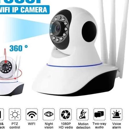 IP Cam Camera CCTV Dua Antenna 1080 HD Night Vision Like Spc