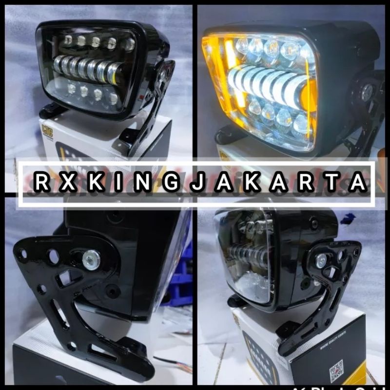 LAMPU DEPAN OVAL RX KING DAYMAKER SET BREKET