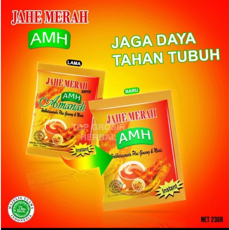 

1 rcg jahe merah amh isi 10 sachet