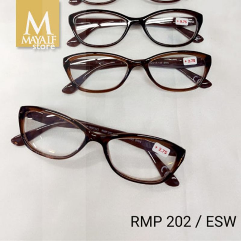 kacamata baca wanita/kacamata plus RMP 202  Lens 2.5 NVG