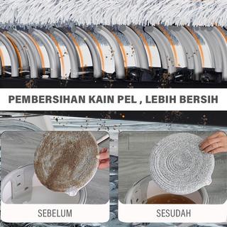 M01 Spin Mop Alat Pel Lantai Kain Pel Alat Pel Otomatis Flat Mop Putar Praktis Alat Pel Lantai Dengan Ember