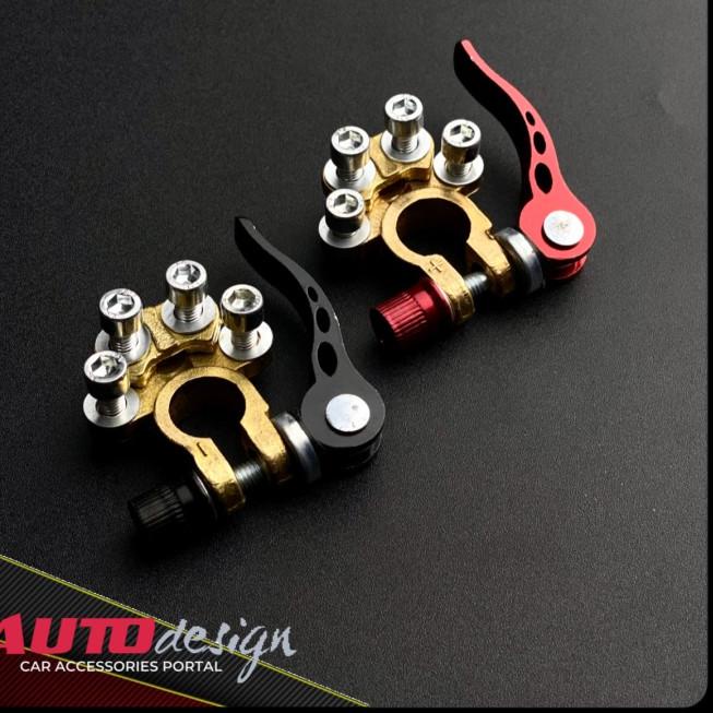 QUICK RELEASE KEPALA AKI MOBIL KUNINGAN