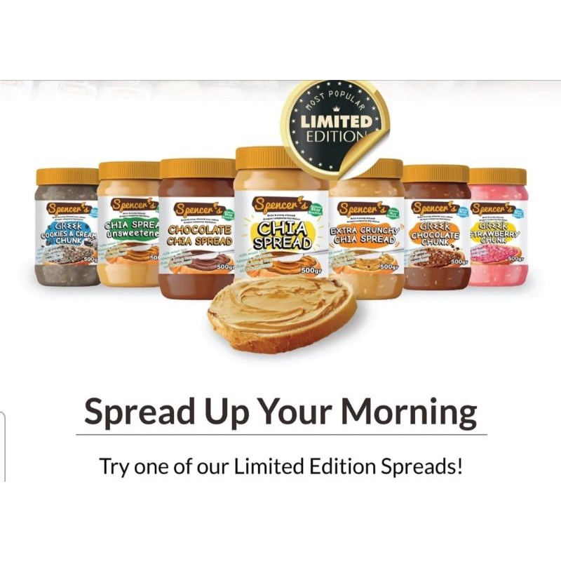 

Spencer's Chia Spread- EXTRA CRUNCHY (500gr)