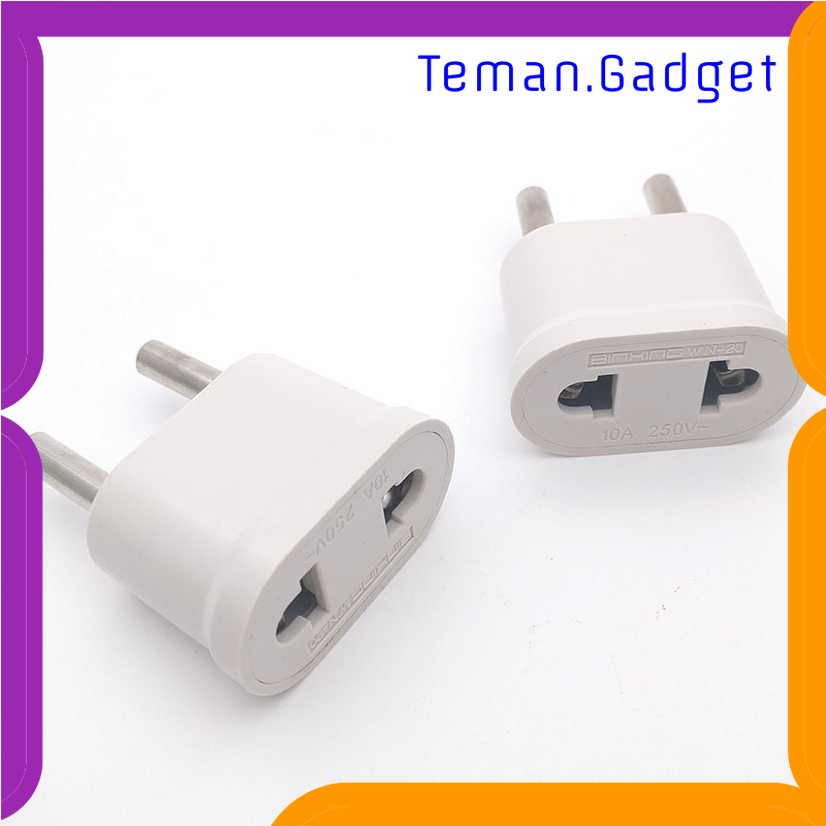 TG-TRV Adapter dan Konverter Travel US to EU Plug 1 PCS - WN-20