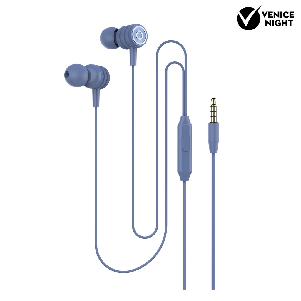 (VNEP) (Berkabel) Y01 Earphone In-ear Heavy Bass Line Control 3.5mm 5D Surround Stereo Sound Earphone untuk Olahraga