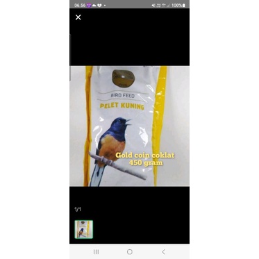 goldcoin kuning 450 gr makanan burung murai gold coin coklat pakan voer pelet ori