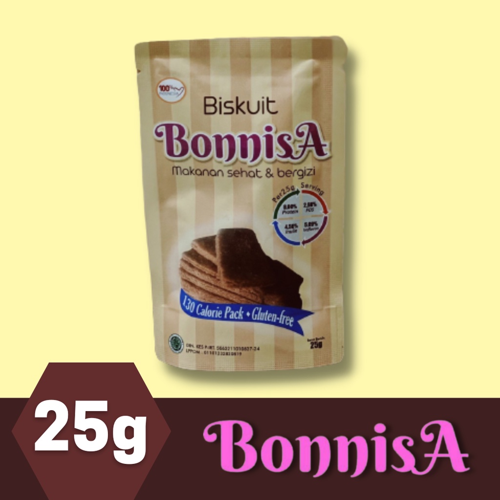 

Biskuit Sehat / BonnisA / 25 gr / Gluten Free / Prebiotik