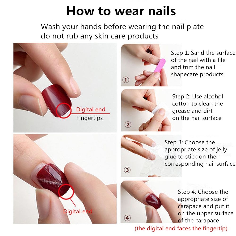 Akane Zora Fake Nails Korean Style Nail Art/ Fake Nails Wedding/ Kuku Palsu Pengantin/ Kuku Palsu Panjang/ Lem Kuku Palsu Pendek/ Kuku Palsu Murah