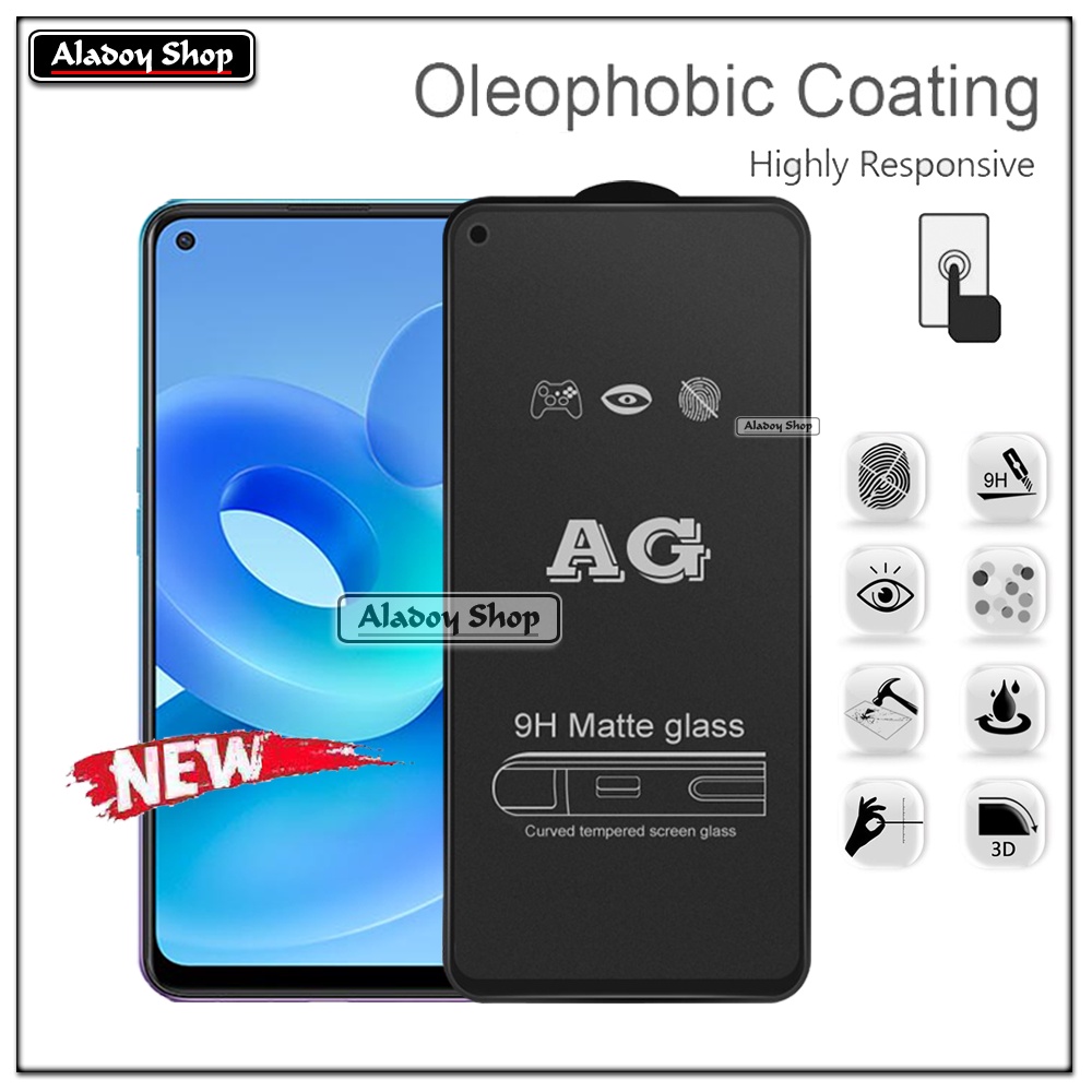 Oppo A95 5G/A94/F19 Pro Plus PAKET 2IN1 Tempered Glass Matte Anti Glare Full Layar dan Tempered Glass Kamera