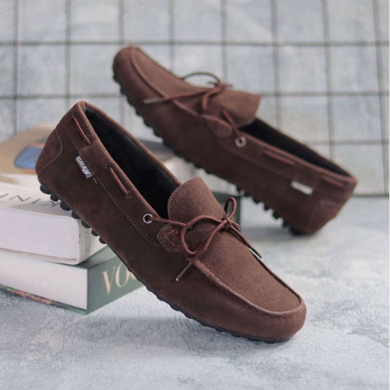 Sepatu Slip On Pria Sepatu Casual Pria Sepatu Kulit Suede Sintetis Sepatu kerja Kuliah Kondangan Xshoesbdg.id x Rennes