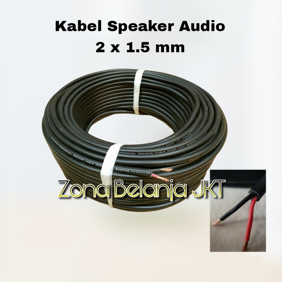 GROSIR KABEL SPEAKER AUDIO 2 X 1.5MM HIGH QUALITY PREMIUM ECER METERAN
