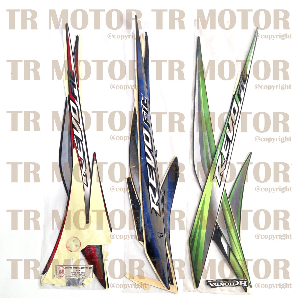 Stiker Motor Revo Fit 2013 Sticker Striping Lis Full Set Motor