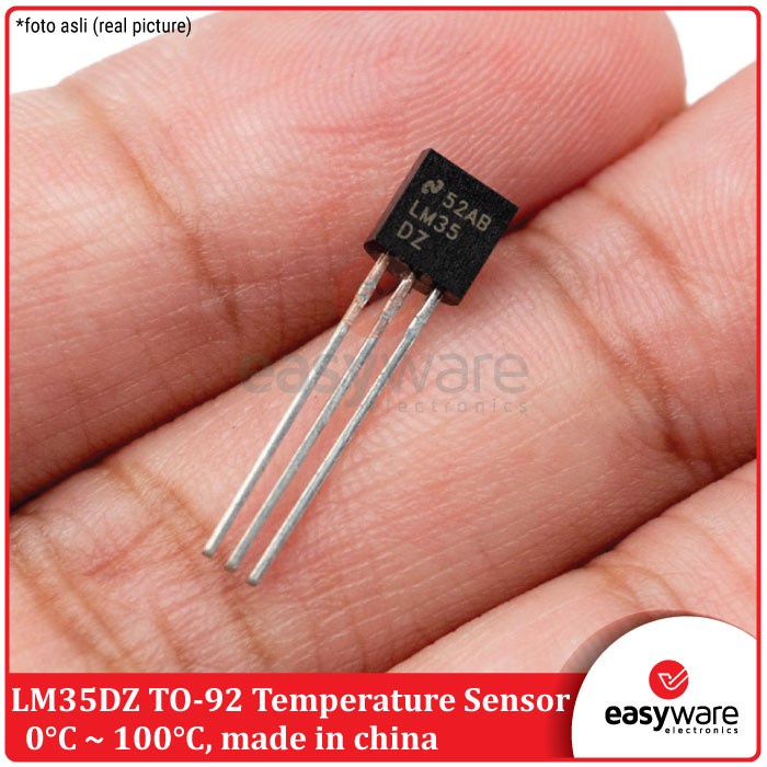 Jual LM35 Temperature Sensor LM35DZ TO92 LM35 DZ TO 92 SASLUN Shopee