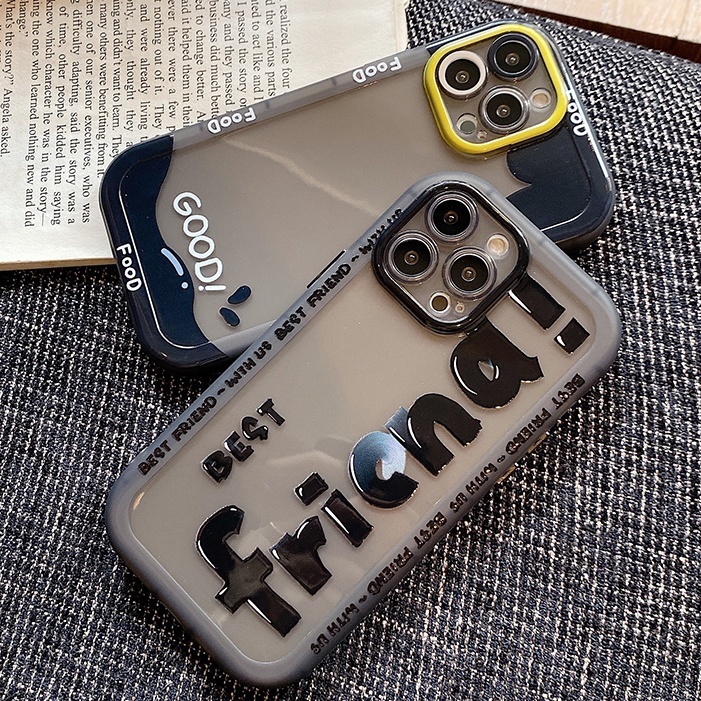 Soft Case Hp Gambar Best Friend Untuk IPhone 12 / 13 / 14 / 11promax / X / Xs Max / Xr hhybh