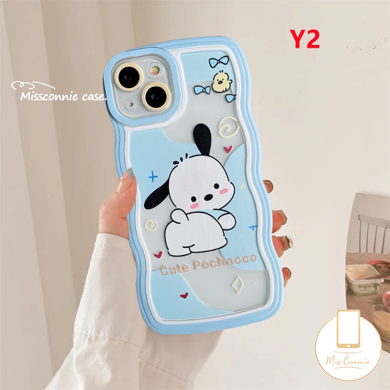 Case Untuk Samsung A04s A04 A04E A13 A32 A12 A14 A53 A22 A52 A03s A52s A50 A23 A33 A50s A02s A21s A30s A20 A51 A03 A31 A11 Lucu Winnie The Pooh Kartun Pochacco Wavy Edge Soft Cover