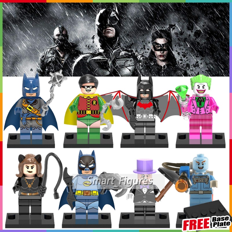 Mainan Puzzle Minifigures Model Batman Joker Penguin Mister Freeze Untuk Hadiah